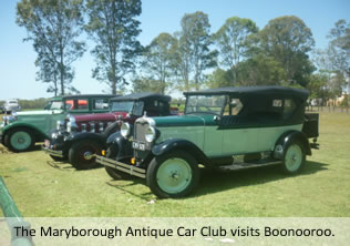 Maryborough Antique Car Club visits the Boonooroo Bowls Club